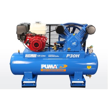 Air Compressor Electric Start 125 Litres Honda Petrol Puma PU P30H ES