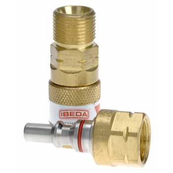 Quick Action Coupler Fuel Gas EN561 Torch End QFDM3F3