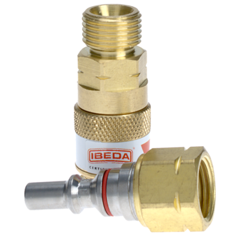Quick Action Coupler Fuel Gas EN561 Torch End QFDM5F5