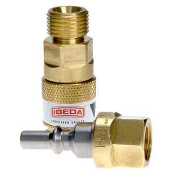 Quick Action Coupler Inert Gas EN561 Torch End 5/8 UNF M QIDM5F5