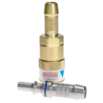 Quick Action Coupler Oxygen EN561 Inline