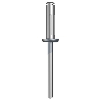 Plain Aluminium Finish Rivet Dome Head Triform Hobson
