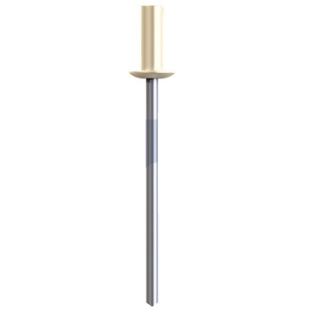 #54 Classic Cream (Smooth) Aluminium Finish Rivet Dome Head Sealed Hobson RCC73TAP504 Pack of 1000