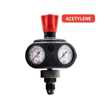 Shield Rear Entry Acetylene Regulator Type 20 Handwheel Tesuco RTS1RAC1.5