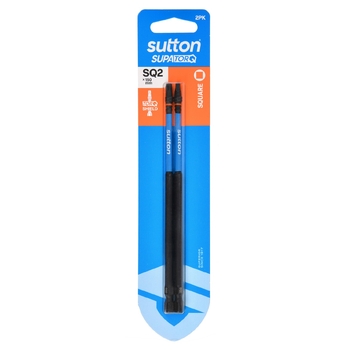 Screwdriver Bit S204 Supa TORQ Square/Robertson SQ2 150mm 2Pk Sutton Tools S204H02G02