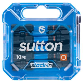 Screwdriver Bit S204 Supa TORQ Square SQ2 50mm Stack-In 10Pk Sutton Tools S204T10B02