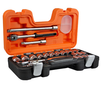 Bahco Socket Set 24pc, 1/2" Drive