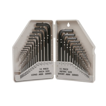 Hex Key Set 30 Piece Metric & Imperial Supatool S5030