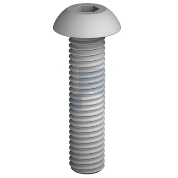Zinc Flake Silver Finish Button Head Socket Screw Hex Metric Hobson