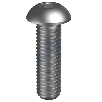 Plain Finish Button Head Socket Screw Hex Imperial Hobson