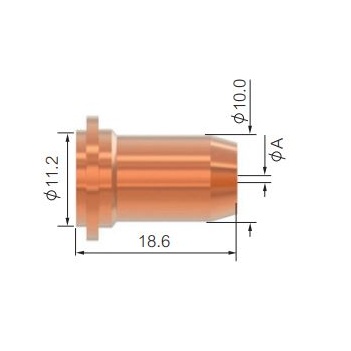 Cutting Tip 1.0mm Flat For Cutmatic 45 WIA SCP2524-10 Pkt : 5