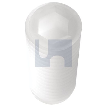 3/8UNC X 1mm Nylon Natural Finish Socket Grub Screw - Hex Imperial Hobson SG66PC0370100 Pack of 25