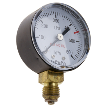 Pressure Gauge 0 - 600 kPa LPG 1/4" BSPP For RB- Regulators main image