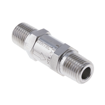 Gentec Check Valve 1/4 NPT Stainless Steel For Twin & Single Manifolds