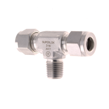 Genlok Male Branch T 1/4 NPTM - 3/8 Genlok