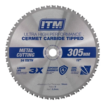 305mm Metal Cutting Blade, Cermet Carbide Tipped, 40 Teeth ITM SSBL-M3052554