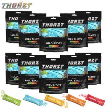 Solo Shots Mixed Flavours 99% Sugar Free 50 x 3g Satchels Thorzt SSSFMIX Box of 10 Packs