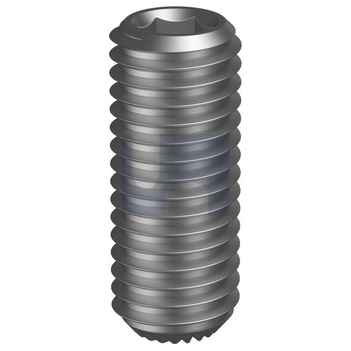 M12 X 12mm Zinc Plated (RoHS Compliant) Finish Socket Set Screw Knurl Cup Point Metric Hobson SSSKZCM120012 Pack of 10