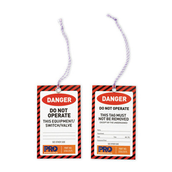 PRO Safety Tags - Red Danger