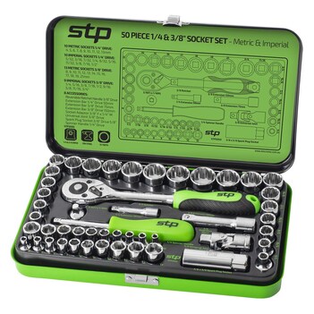 Supatool 50 Piece Socket Set 1/4" & 3/8" Drive - Metric & Imperial STP2050
