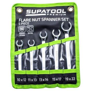 Flare Nut Spanner Set 5 Piece Supatool STP3005