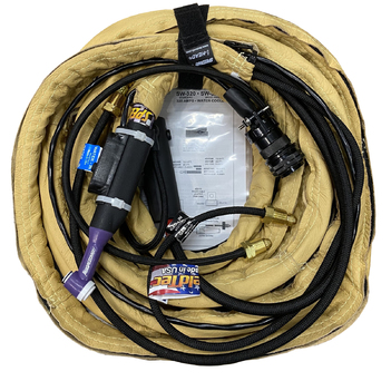 Speedway Ready for Miller Water Cooled TIG Torch 320 Amps 7.6M with Switch, Plug & Connector SW320-25DXSWITCH 