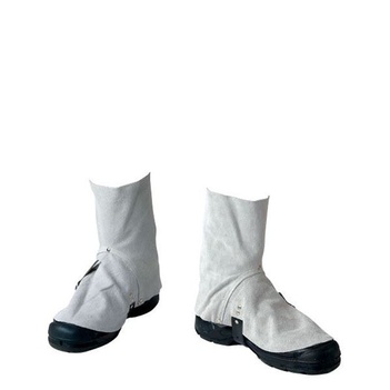Chrome Leather Welders Spats - Hook & Loop Closure SWS7SV