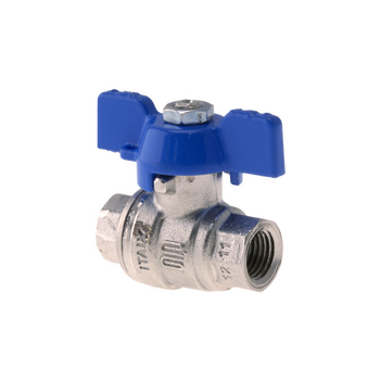 Ball Valve 1/4NPT Inert Gas Blue Handle Tesuco T-VA00707