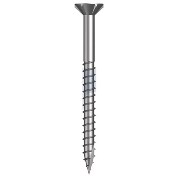 304 Stainless Finish Type 17 Countersunk - 6 Rib Square Drive Hobson