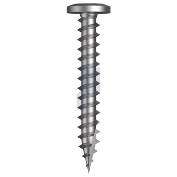 10-12X 25mm 316 Stainless Finish Type 17 Wafer Head Phillips Drive Hobson