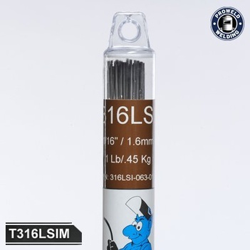 Tig Rod Stainless Steel 316LSi Tig 0.9mm 0.45Kg per pack Blue Demon T316LSI09M