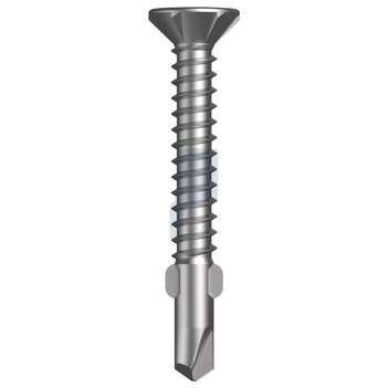 R1000 Bi-Metal 304 Stainless Finish Metal Wings SDS Countersunk Square Drive Hobson