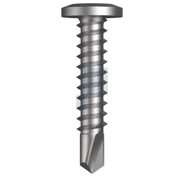 10-16X 25mm R1000 Bi-Metal 304 Stainless Finish Metal SDS Wafer Head Phillips Drive Hobson T4XMXWP1016025 Pack of 500