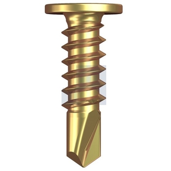 10-16X 16mm Zinc Yellow Passivate Finish Metal SDS Flat Head Phillips Drive Hobson T9PMYLP1016016 Pack of 1000