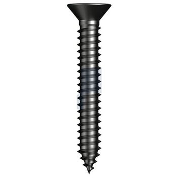 #04 X 1/2mm Zinc Black Passivate Finish Self-Tapper Countersunk Phillips Type AB Hobson T9PSVCP0424050 Pack of 1000