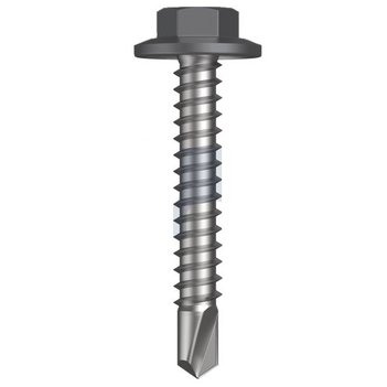 12-14X 35mm Basalt Class 3 Finish Metal SDS Flanged Hex Head No-Scratchguard Hobson TBAM3FH1214035 Pack of 1000