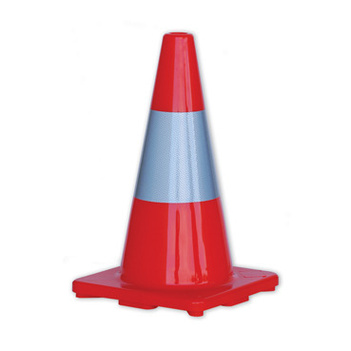 PRO Orange Hi-Vis Traffic Cones With Reflective Band - 450mm Height