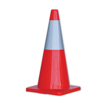 PRO Orange Hi-Vis Traffic Cones With Reflective Band - 700mm Height