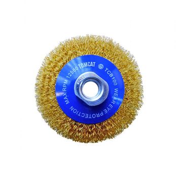 Multi-Thread Crimped Bevel Brush 100mm Tomcat TCB100