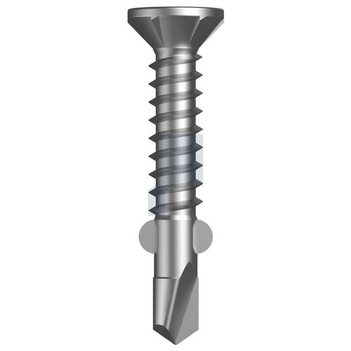 Dover White Zinc Yellow Passivate Finish Metal Wings Countersunk Square Drive Hobson