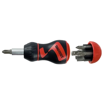 Megadr. Stubby Ratchet Bits Driver 8-Piece Teng Tools TE-MDR908S