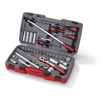 1/2" Dr. Metric & Imperial Socket Set 44-Piece Teng Tools TE-T1244