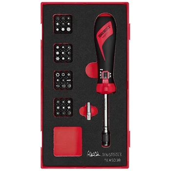 1/4" Dr. Torque Screwdriver set 1-5NM 38-Piece EVA-TEA-TRA Teng Tools TE-TEASD38