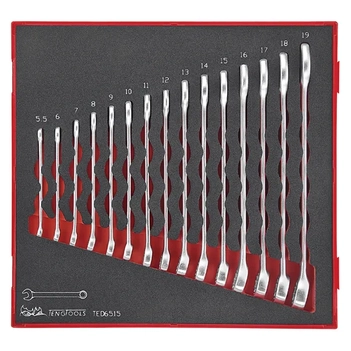 Combination Spanner Set 5.5-19mm 15-Piece TED-Tray Teng Tools TE-TED6515