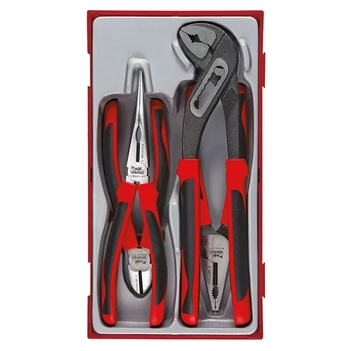 MB TPR Grip Plier Set 4-Piece TC-Tray Teng Tools TE-TT440-T