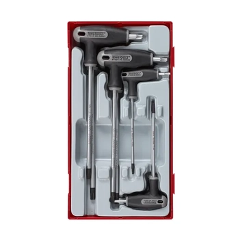 T-Handle Torx/TPX Set 10-40 7-Piece TC-Tray Teng Tools TE-TTTX7