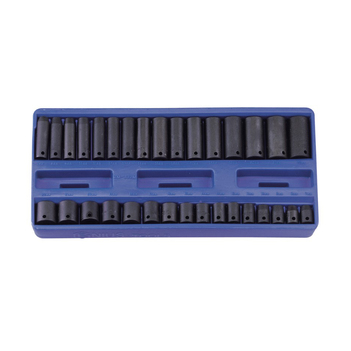 32 Piece 3/8" Dr. Metric Deep Impact Socket Set TF-332M