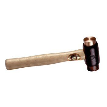 Copper/Rawhide Hammer (1-1/2LB) 32mm Face Wood Handle Thor TH210