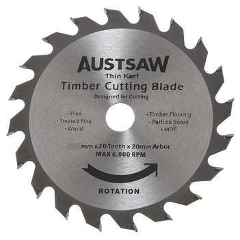 Thin Kerf Timber Blade 210mm 8" 25mm Bore 20 Teeth TKB2102520