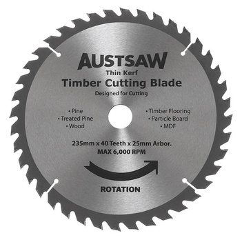 Thin Kerf Timber Blade Austsaw TBP2352540 